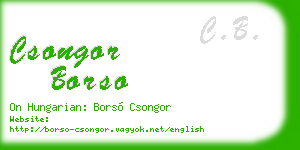 csongor borso business card